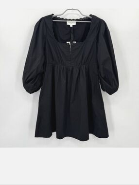 NWT  TUCKERNUCK POMANDER PLACE BLACK JENNY DRESS, SIZE LARGE